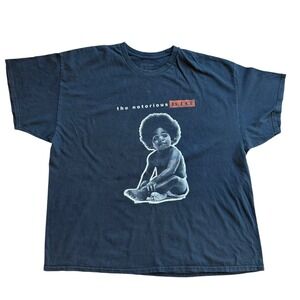 The Notorious BIG Ready to Die Graphic T-Shirt Mens 3XL Black Biggie Smalls Tee